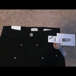 Francesca black studded jeans